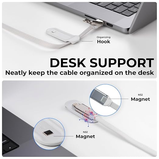 Rolling Square inCharge XL 6-in-1 Multi Charging Cable, Portable USB and USB-C - Image 5