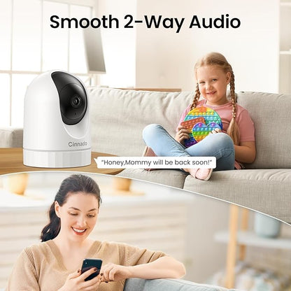Cinnado 2K Home Security Cameras-2.4Ghz WiFi Indoor Camera - Image 6