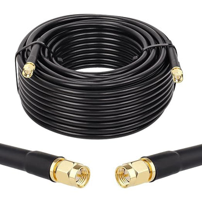 MOOKEERF KMR240 SMA Male to SMA Male Coaxial Cable 50 ohm Coax Ultra Low Loss by MOOKEERF