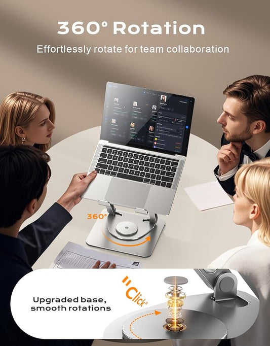 Laptop Stand for Desk 360° Flexible Rotating, Ergonomic Adjustable Laptop Riser - Image 2