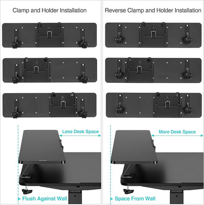 AVLT Clamp Desk Shelf Dual 32" Monitor Riser - Image 4