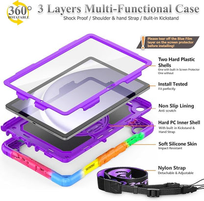 SEYMAC stock Case for Samsung Galaxy Tab A9+ Plus 11'', Full-Body Drop - Image 7