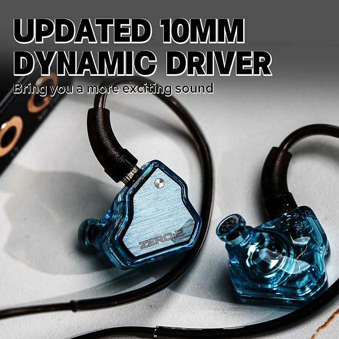 Linsoul 7Hz x Crinacle Zero:2 in Ear Monitor, Updated 10mm Dynamic Driver IEM - Image 3