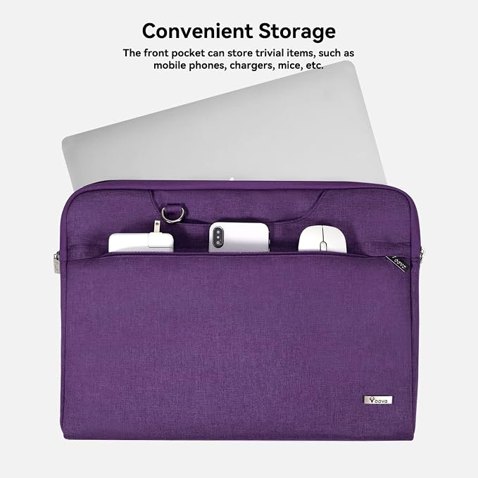 Voova Laptop Bag 13 14 Inch for Women, Waterproof Computer Sleeve Carrying Case - Image 2