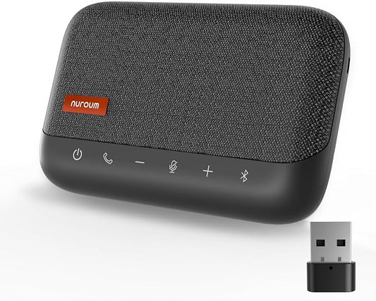 NUROUM A15 Conference Speaker and Microphone, Portable Bluetooth Wireless by Nuroum