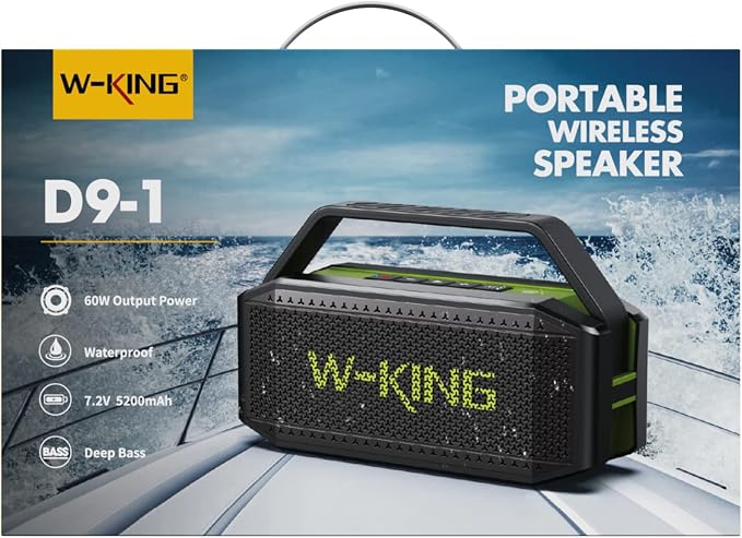 W-KING Portable Loud Bluetooth Speaker, 100W Max Waterproof Outdoor Speakers - Image 12