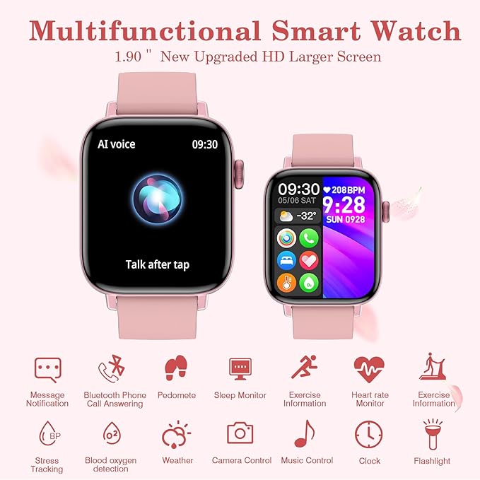 PJYUBVOR 1.9" Smart Watch for Women - Image 5