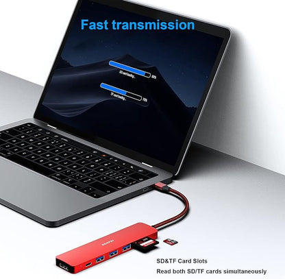 BENFEI USB C HUB 7-in-1, USB-C HUB Multiport Adapter - Image 5