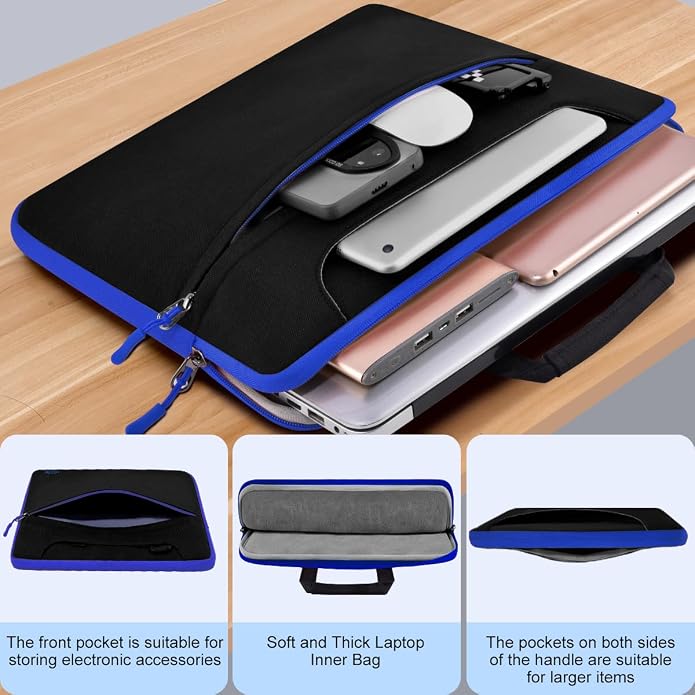 Universal Laptop Shoulder Bag 13-17.3 Inch Shockproof Briefcase - Image 4