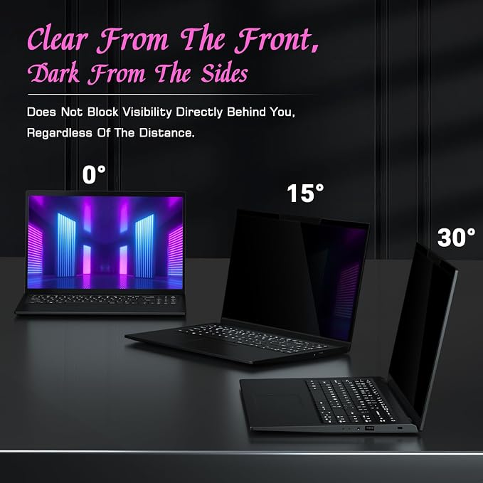PYS Magnetic Laptop Privacy Screen Filter 15.6 Inch 16:9 - Image 3