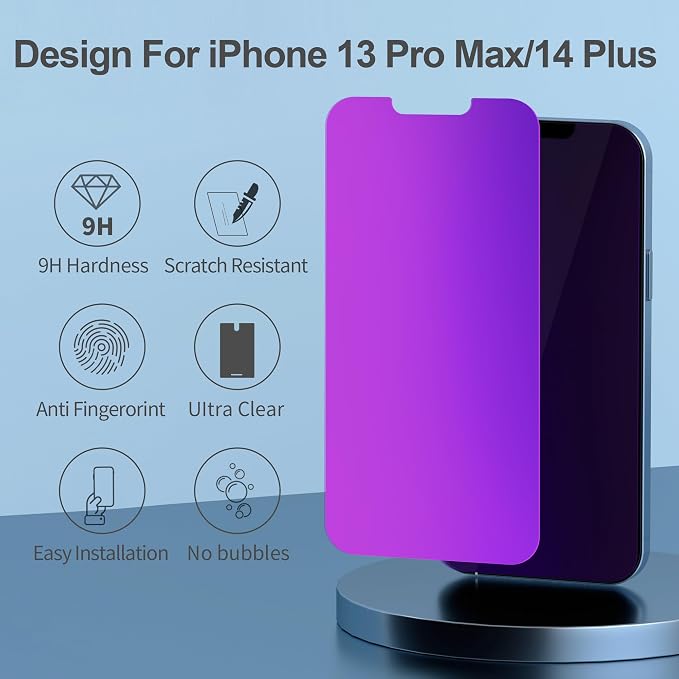 Compatible for iPhone 13 Pro Max Privacy Screen Protector/iPhone 14 Plus Screen - Image 3