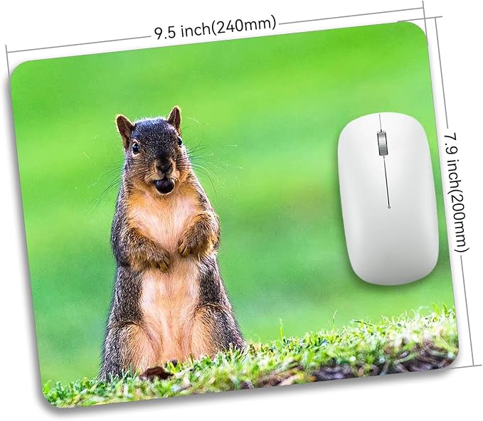 A Cute Animal on The Grass Mouse Pad Mat Rectangle Mousepad - Image 4