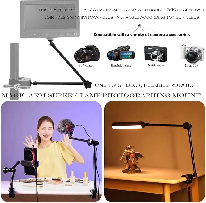 Camera Magic Arm articulating arm- 20 Inch Metal Adjustable Friction - Image 6