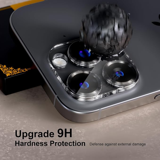 beuxece for 6 Pack iPhone 15 / iPhone 15 Plus Camera Lens Protector 9H Tempered - Image 2