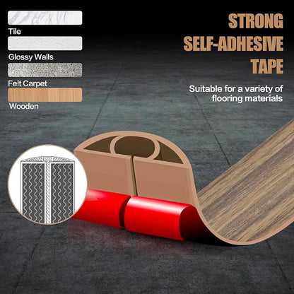 Floor Cord Cover Self Adhesive Cord Hider, 10FT Cable Management, Extension - Image 4