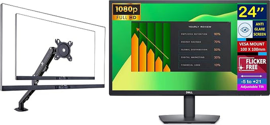 Dell 24" FHD VA Monitor with 5 ms Response Time, Flicker Free & Anti-Glare by Dell