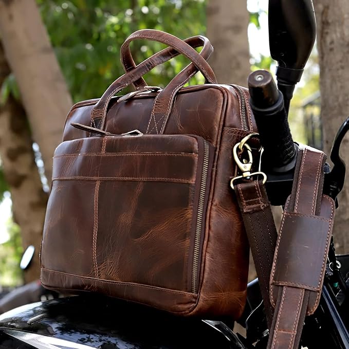 VC VINTAGE COUTURE Leather briefcase bag - Image 6