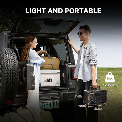 600W Portable Power Station EM600, 599.4Wh 162000mAh Solar Generator - Image 6