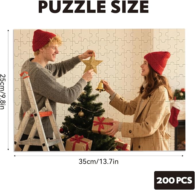 Custom Puzzles from Photos, Personalized Natural Wood Puzzle - Image 2