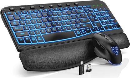 SABLUTE Ergonomic Wireless Keyboard and Mouse Combo by SABLUTE