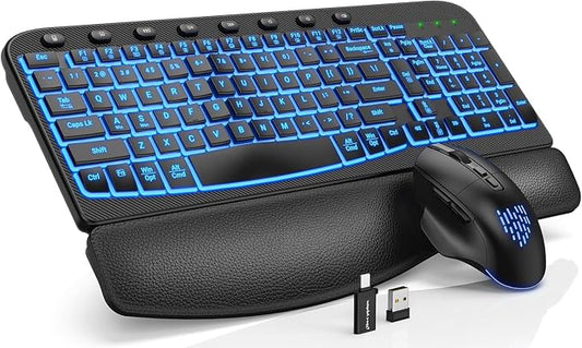 SABLUTE Ergonomic Wireless Keyboard and Mouse Combo by SABLUTE
