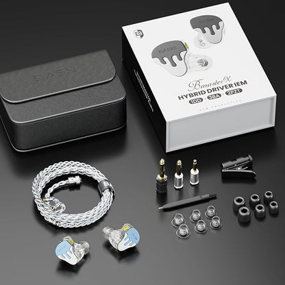 BASN BmasterX in Ear Audio Monitor, Hybrid 6 Drivers IEM Earphones - Image 5