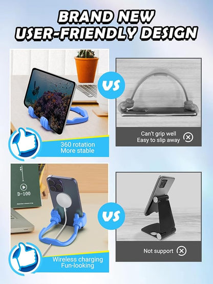 Gifts for Teens Boys Kids Men Adults Cell Phone Stand: Flexible Thumbs Up Lazy - Image 5
