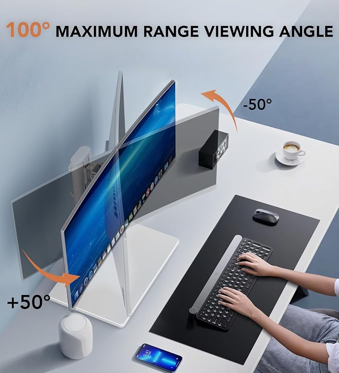 Single LCD Computer Monitor Free-Standing Desk Stand Riser - Image 3