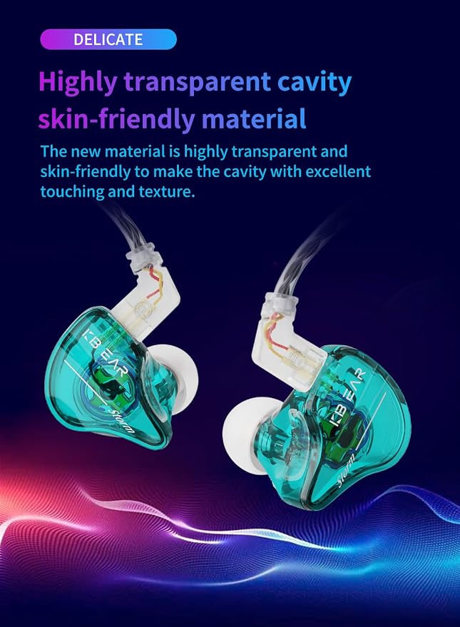KBEAR Storm Wired Earbuds in Ear Headphones - Image 2