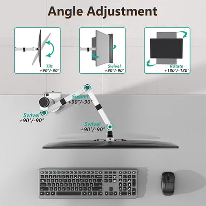 WALI Monitor Arm Mount for Desk, Single Computer Desk Mount, Monitor Bracket - Image 5