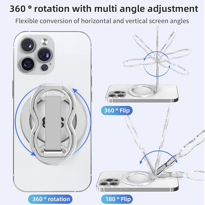 RESPECTED-BRO-Magnetic-Phone-Grip-Stand-with-Finger-Strap, 4-in-1 Magnetic Ring - Image 3