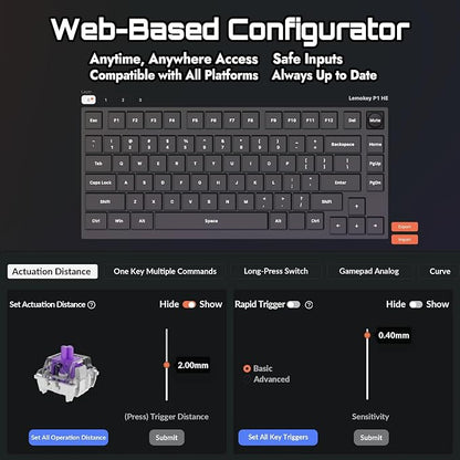 P1 HE 75% Wireless Custom Mechanical Gaming Keyboard - Image 6