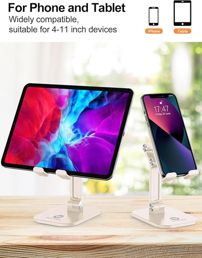 OCYCLONE Phone Stand, Adjustable Height and Angle Foldable Cell Phone Stand - Image 4