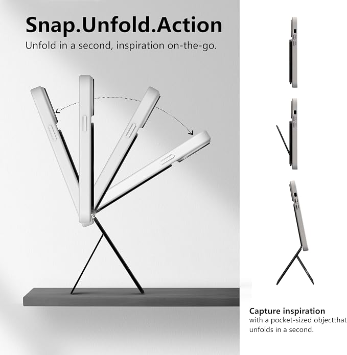 Phone Tripod Stand, Aluminum Alloy Mini Tripod Compatible - Image 3