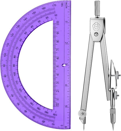 EBOOT Student Geometry Math Set, Drawing Compass and 6 Inch Swing Arm by eBoot