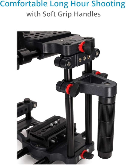 Power DSLR Camera Cage with MB-600 Matte Box Combo Kit. 4x4 Filter Holders - Image 4