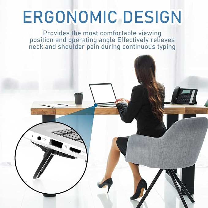 Bewudy 2 Pcs Portable Keyboard Stand, Dual Tilt Angle Adjustment, Foldable - Image 2