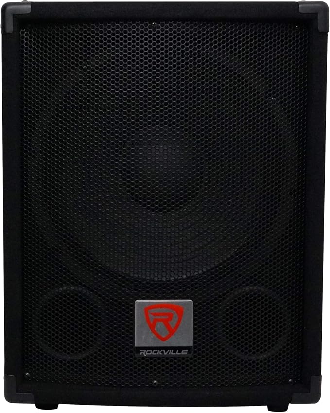 Rockville SBG1124 12" 600W Passive 4-Ohm Pro DJ Subwoofer, MDF Cabinet by Rockville