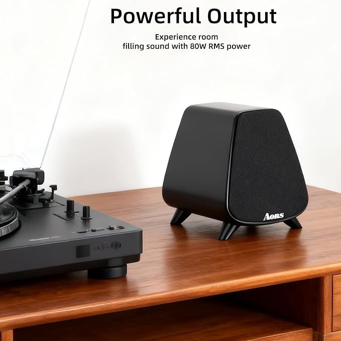 AS31 Active Bookshelf Speakers – 80W RMS 2-Way Stereo / 3″ Long-Stroke Woofer & - Image 5