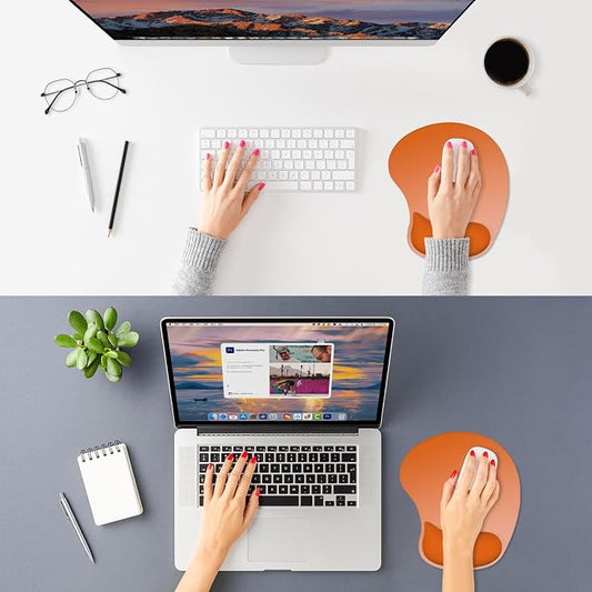 ITNRSIIET Ergonomic Mouse Pad, Cushioned Gel Wrist Rest, Non-Slip Base - Image 2