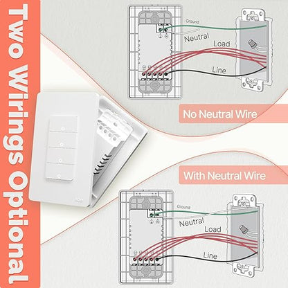 MOES 2nd Generation Zigbee Smart Switches, No Netural Wire, Require MOES Zigbee - Image 4