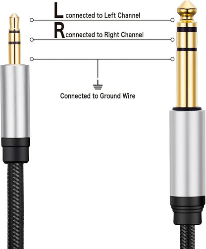 3.5 mm to 6.35 mm Audio Cable 40Ft - Image 4