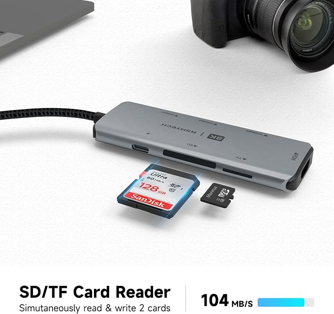 RSHTECH USB C Hub 7-in-1 Multiport Adapter - Image 5