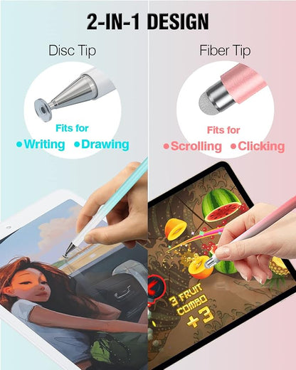Stylus Pens for Touch Screens, 2 in 1 High Precision Universal Stylus Pen for - Image 3