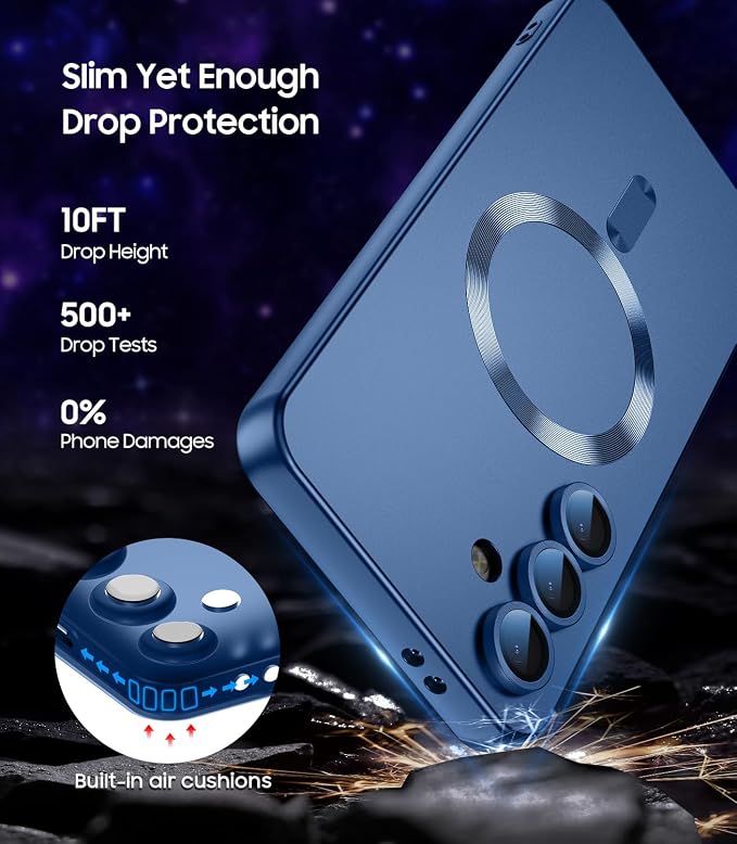 Magnetic for Samsung Galaxy S24 Plus Case Slim Soft Silicone Bumper Shockproof - Image 5