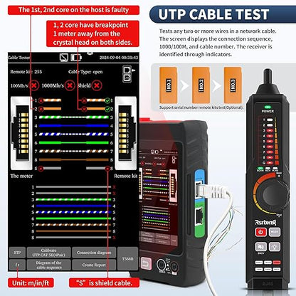 Multifunction Network Caber Tester, UTP Ethernet Cable Tester, Cable Tracer - Image 3