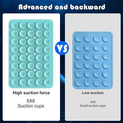 2PACK Silicone Double Sided Suction Phone Case Mount, Detachable Hands Free & - Image 4