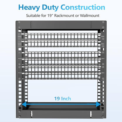 CableGeeker 2U 48 Port Keystone Patch Panel - Image 6