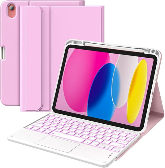 MoKo Touch Keyboard Case for iPad 11th Generation 11 inch 2025, iPad 10th by MoKo