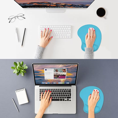ITNRSIIET Ergonomic Mouse Pad, Cushioned Gel Wrist Rest, Non-Slip Base - Image 2